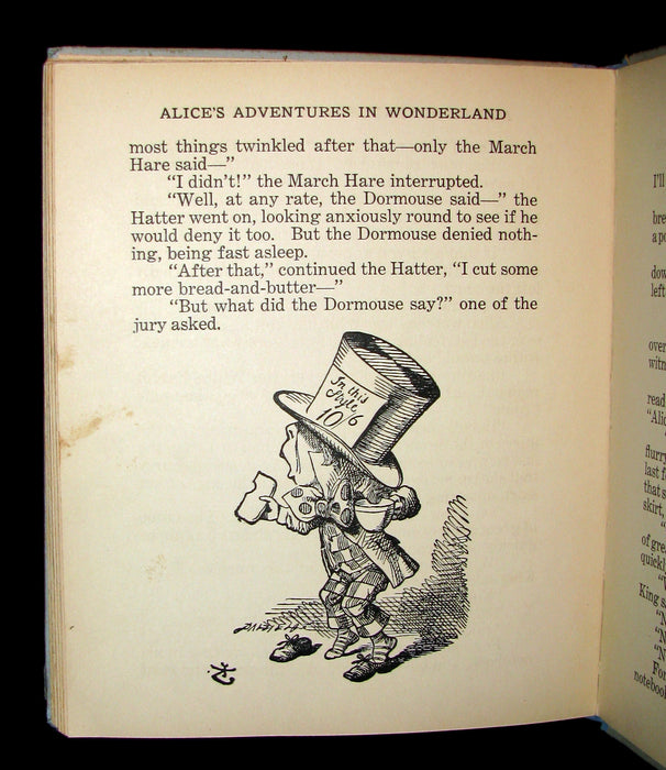 1920's Rare Saalfield Edition - Alice's Adventures in Wonderland by Lewis Carroll