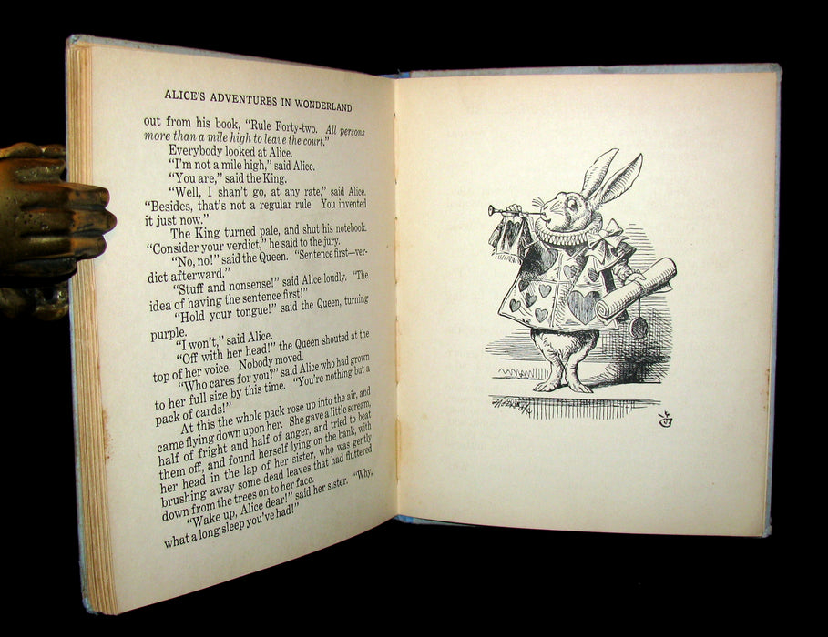 1920's Rare Saalfield Edition - Alice's Adventures in Wonderland by Lewis Carroll