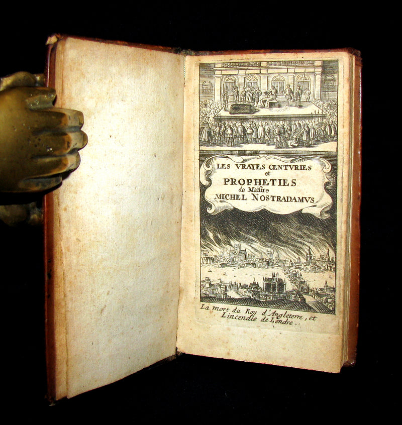 1669 Scarce French Book ~ NOSTRADAMUS Prophecies ~ Les Vrayes Centuries et Propheties.