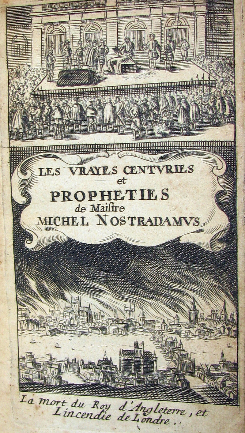 1669 Scarce French Book ~ NOSTRADAMUS Prophecies ~ Les Vrayes Centuries et Propheties.