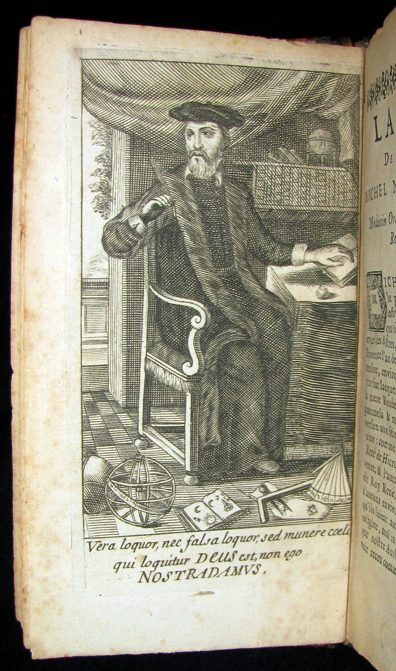 1669 Scarce French Book ~ NOSTRADAMUS Prophecies ~ Les Vrayes Centuries et Propheties.