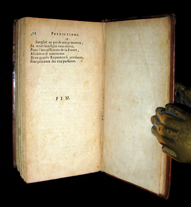 1669 Scarce French Book ~ NOSTRADAMUS Prophecies ~ Les Vrayes Centuries et Propheties.