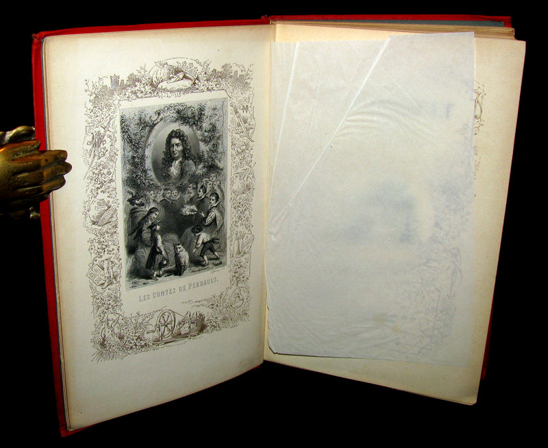 1890 Rare illustrated French Book ~ Les Contes de Perrault - Fairy Tales