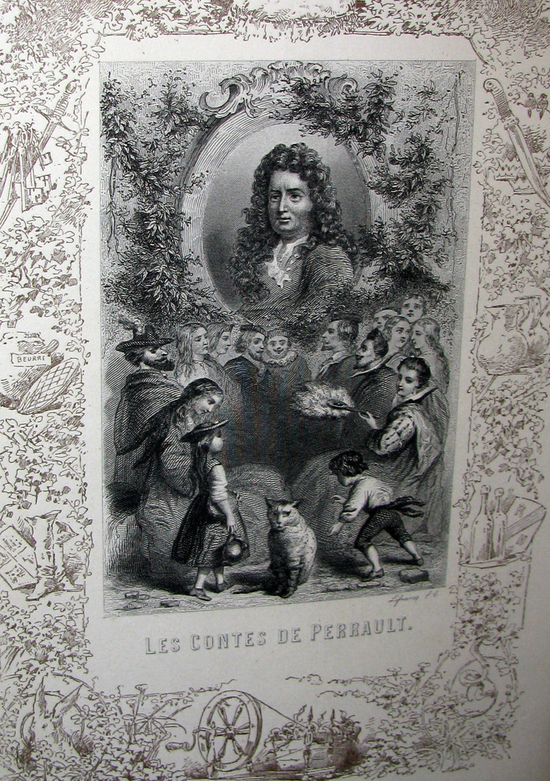 1890 Rare illustrated French Book ~ Les Contes de Perrault - Fairy Tales