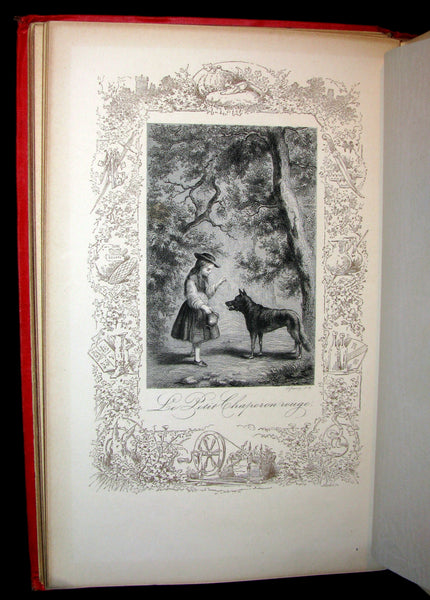 1890 Rare illustrated French Book ~ Les Contes de Perrault - Fairy Tales