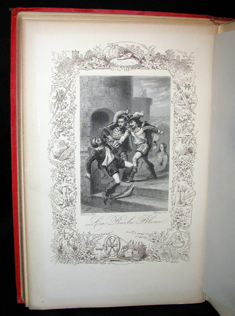 1890 Rare illustrated French Book ~ Les Contes de Perrault - Fairy Tales