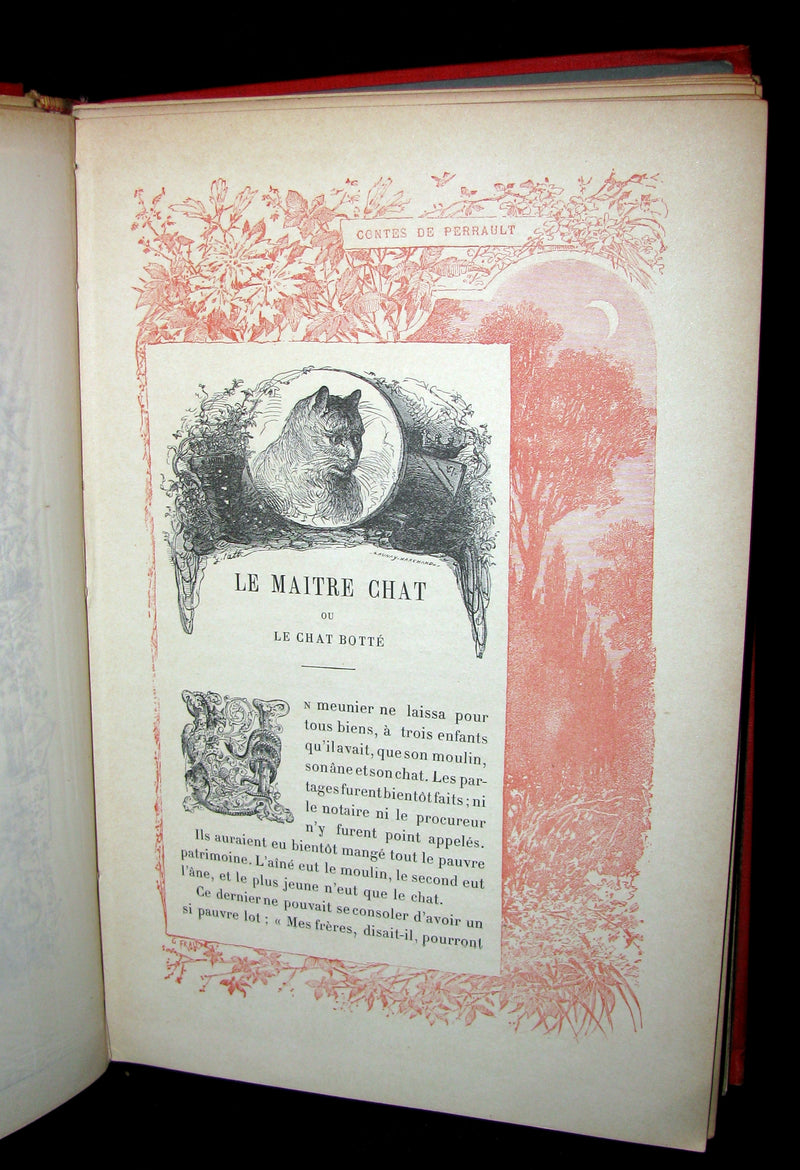 1890 Rare illustrated French Book ~ Les Contes de Perrault - Fairy Tales