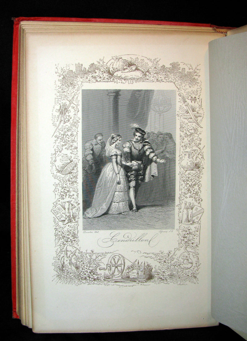 1890 Rare illustrated French Book ~ Les Contes de Perrault - Fairy Tales