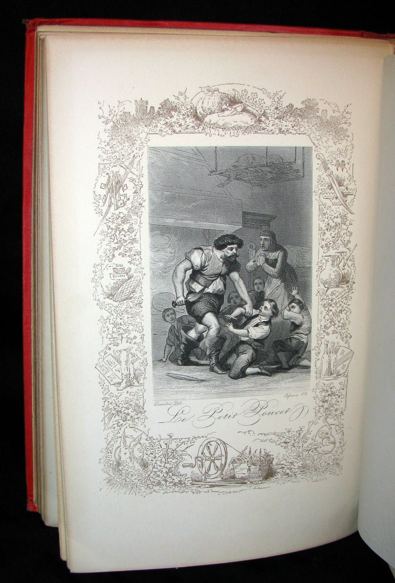 1890 Rare illustrated French Book ~ Les Contes de Perrault - Fairy Tales