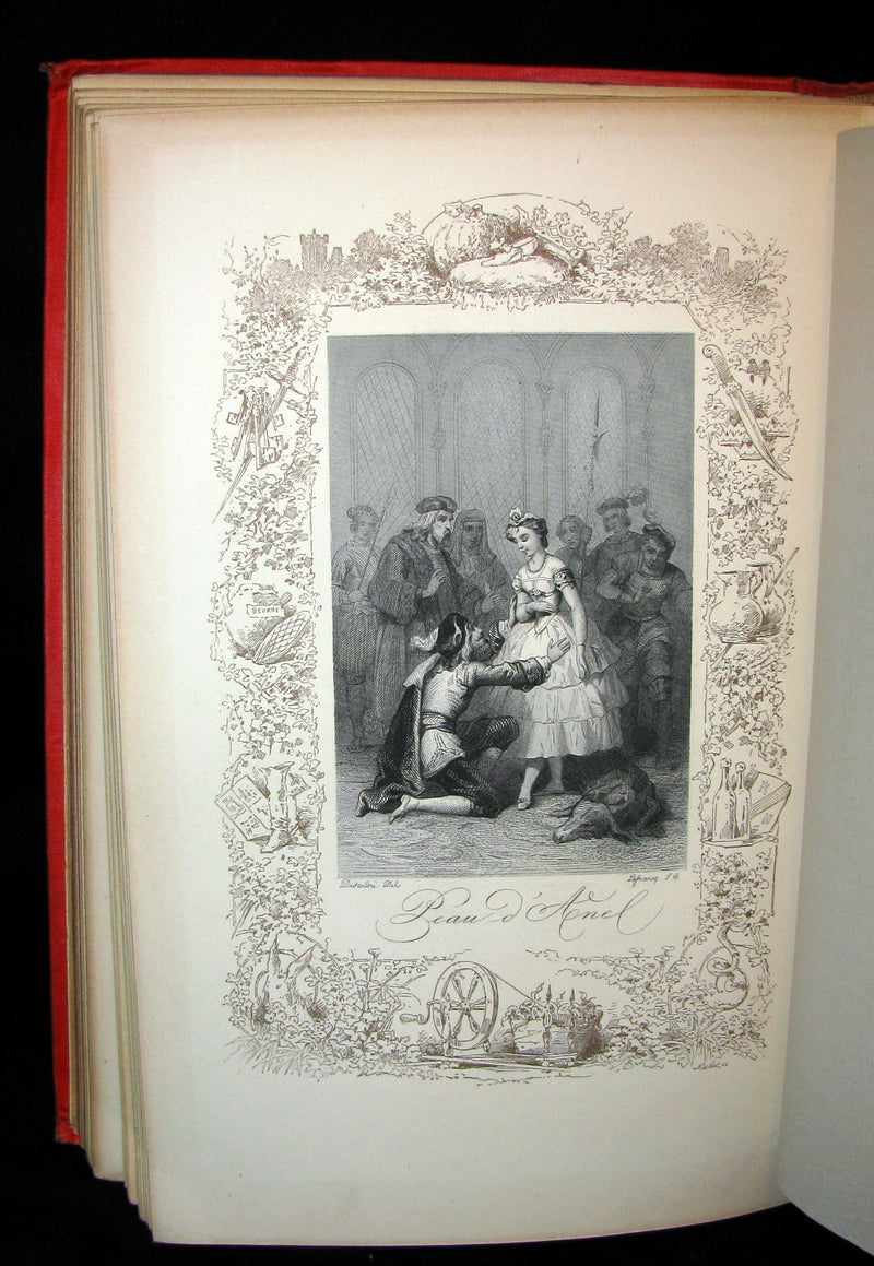 1890 Rare illustrated French Book ~ Les Contes de Perrault - Fairy Tales
