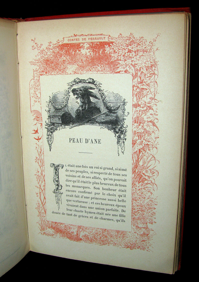 1890 Rare illustrated French Book ~ Les Contes de Perrault - Fairy Tales