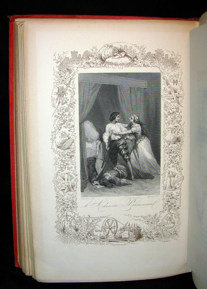 1890 Rare illustrated French Book ~ Les Contes de Perrault - Fairy Tales