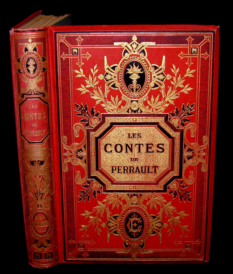 1890 Rare illustrated French Book ~ Les Contes de Perrault - Fairy Tales