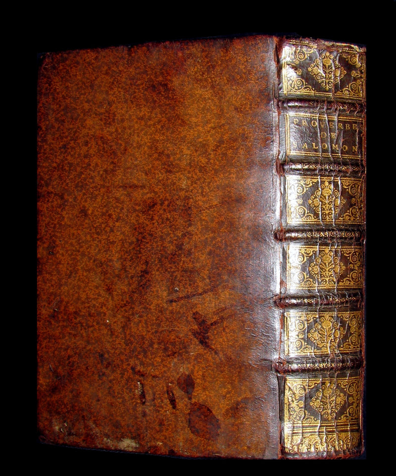 1681 Rare Latin French Book Bible - The Book of Proverbs - Les Proverbes de Salomon.