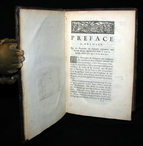 1681 Rare Latin French Book Bible - The Book of Proverbs - Les Proverbes de SALOMON