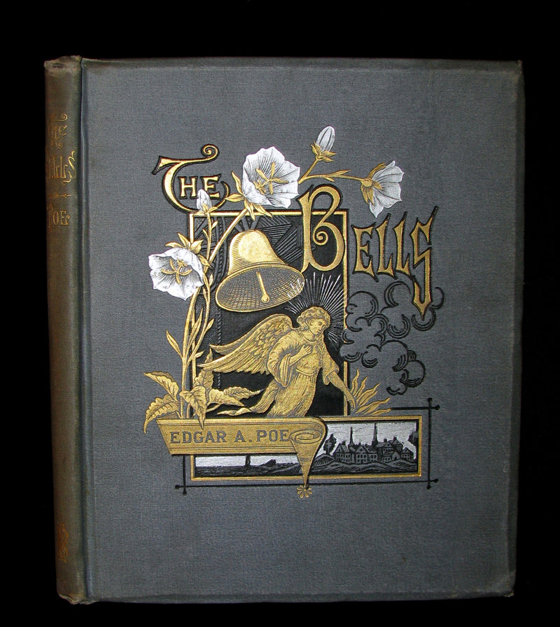 1881 Rare Victorian Book - The Bells by Edgar Allan POE (Illustrated)