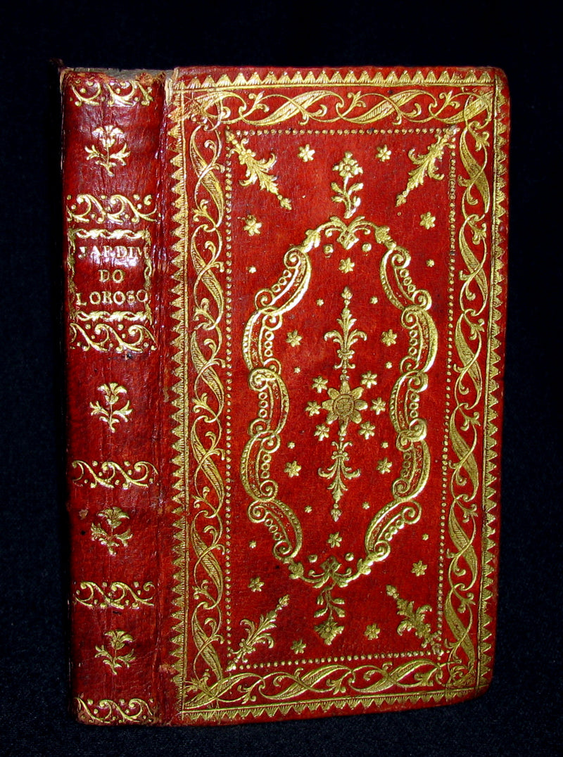 1787 Scarce Portuguese Book in a beautiful BINDERY WORK - Jardim Doloroso - Garden of Pain