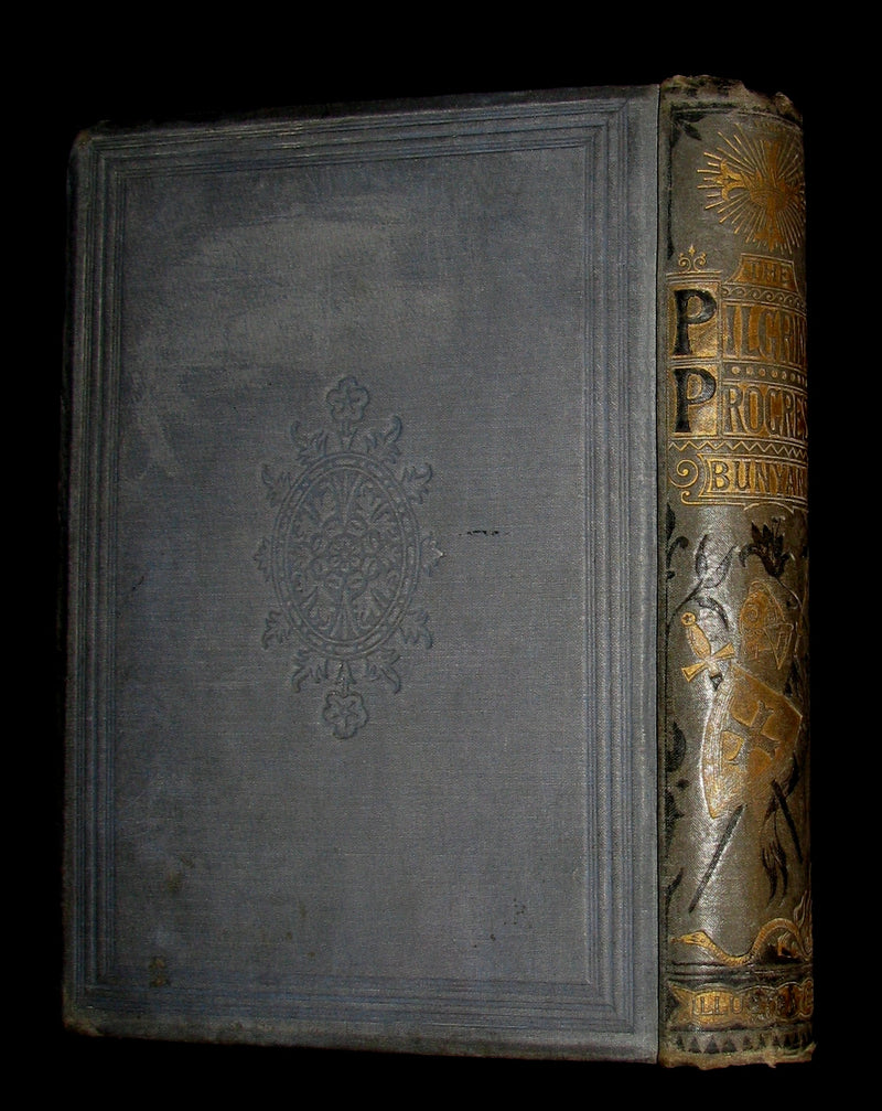 1879 Rare Victorian Book - The Pilgrim's Progress illustrated by John Dawson Watson