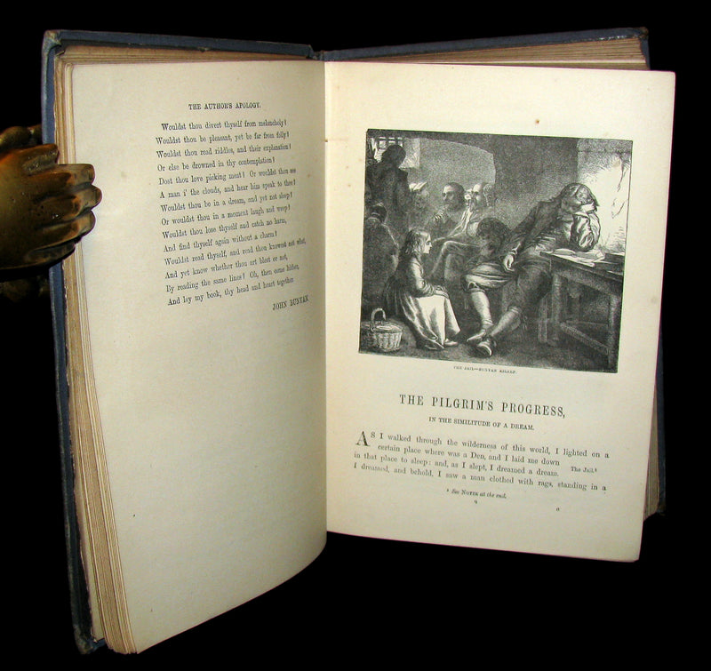 1879 Rare Victorian Book - The Pilgrim's Progress illustrated by John Dawson Watson