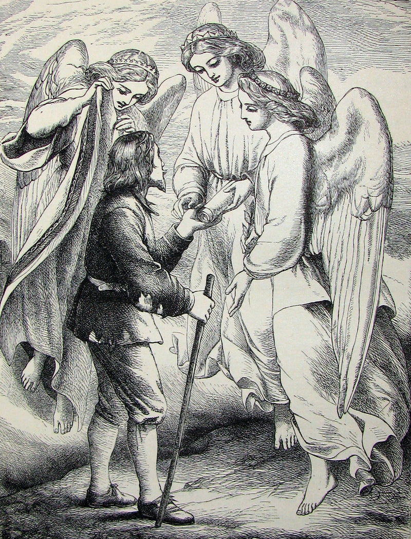 1879 Rare Victorian Book - The Pilgrim's Progress illustrated by John Dawson Watson