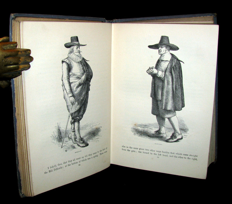 1879 Rare Victorian Book - The Pilgrim's Progress illustrated by John Dawson Watson