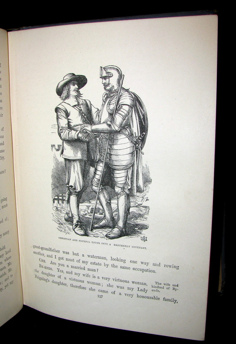 1879 Rare Victorian Book - The Pilgrim's Progress illustrated by John Dawson Watson
