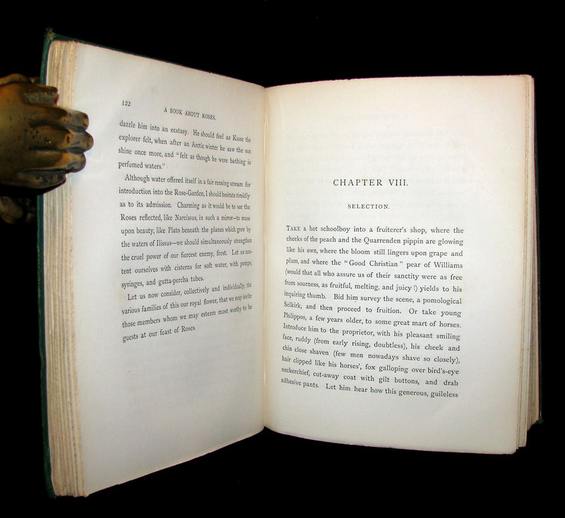 1874 Rare Victorian Gardening Book -  A Book about Roses : How to grow and show them