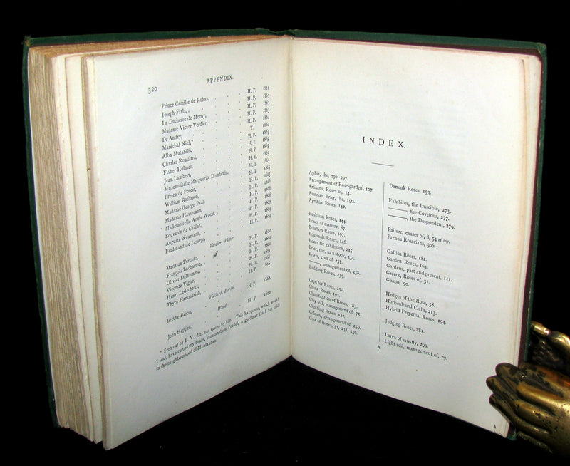 1874 Rare Victorian Gardening Book -  A Book about Roses : How to grow and show them