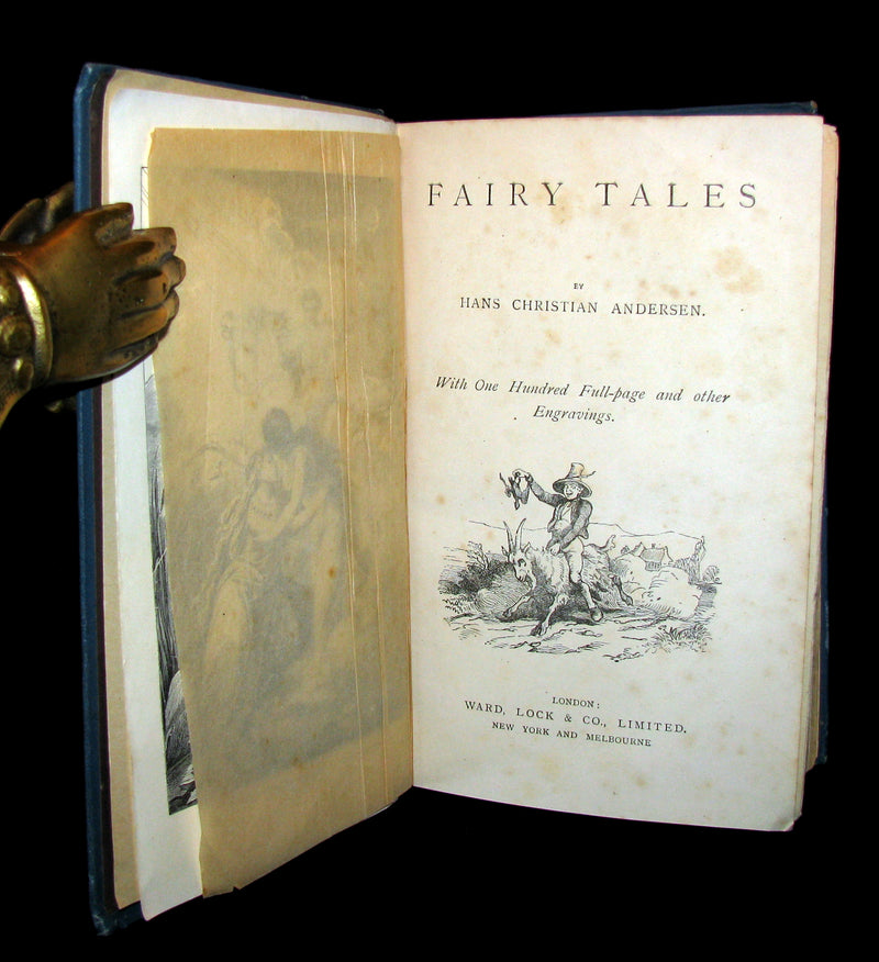 1890 Rare Victorian Book -  Hans Christian Andersen's FAIRY TALES illustrated