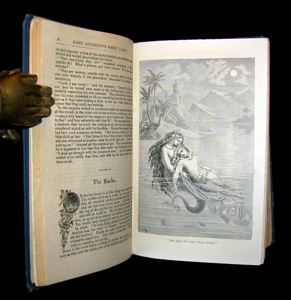 1890 Rare Victorian Book -  Hans Christian Andersen's FAIRY TALES illustrated