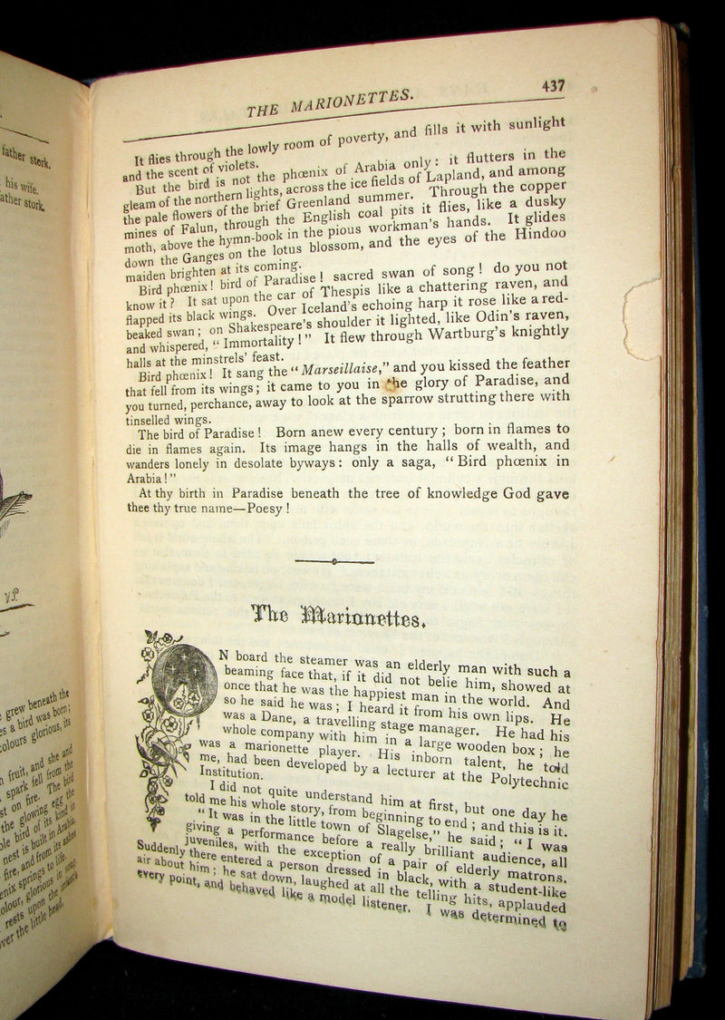 1890 Rare Victorian Book -  Hans Christian Andersen's FAIRY TALES illustrated