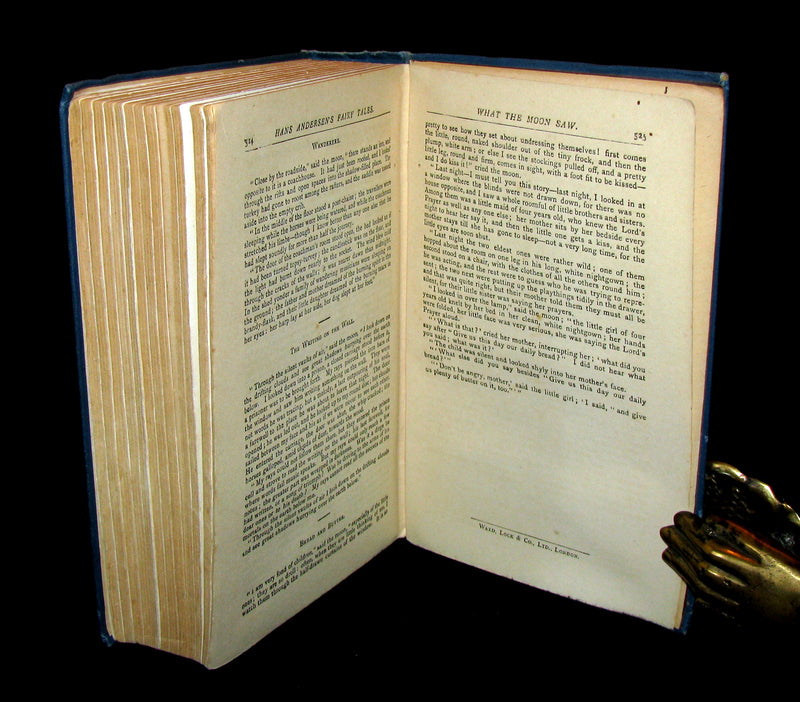 1890 Rare Victorian Book -  Hans Christian Andersen's FAIRY TALES illustrated