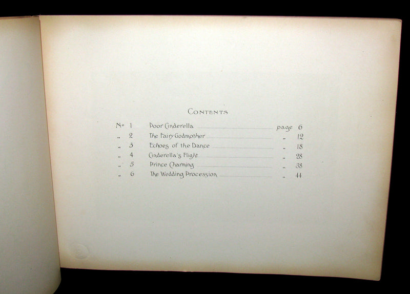 1900 Scarce First Edition - Percy Pitt's score for CINDERELLA illustrated by Nelia Casella