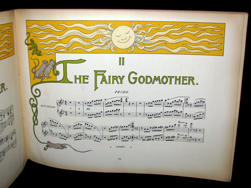 1900 Scarce First Edition - Percy Pitt's score for CINDERELLA illustrated by Nelia Casella