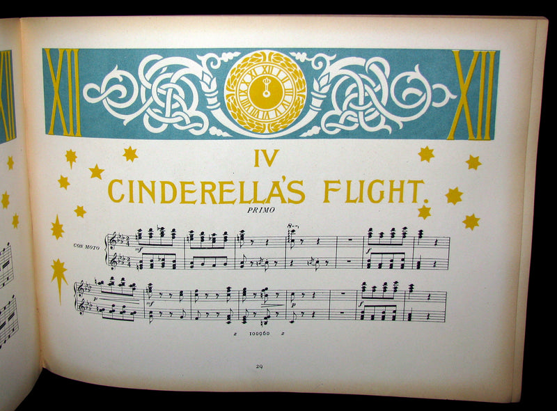 1900 Scarce First Edition - Percy Pitt's score for CINDERELLA illustrated by Nelia Casella
