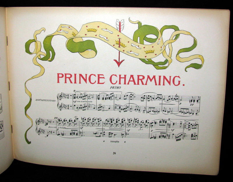 1900 Scarce First Edition - Percy Pitt's score for CINDERELLA illustrated by Nelia Casella