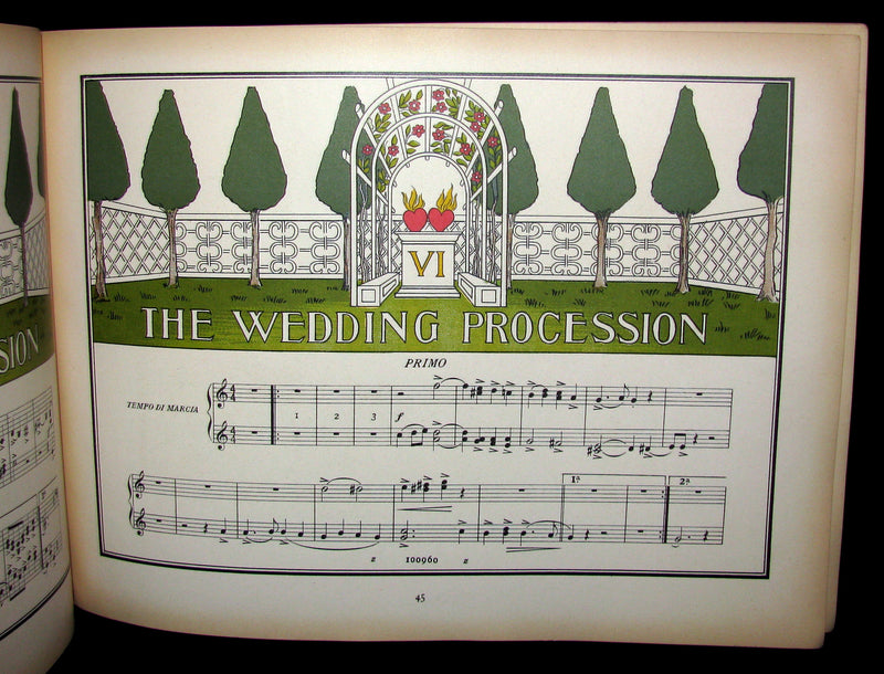 1900 Scarce First Edition - Percy Pitt's score for CINDERELLA illustrated by Nelia Casella