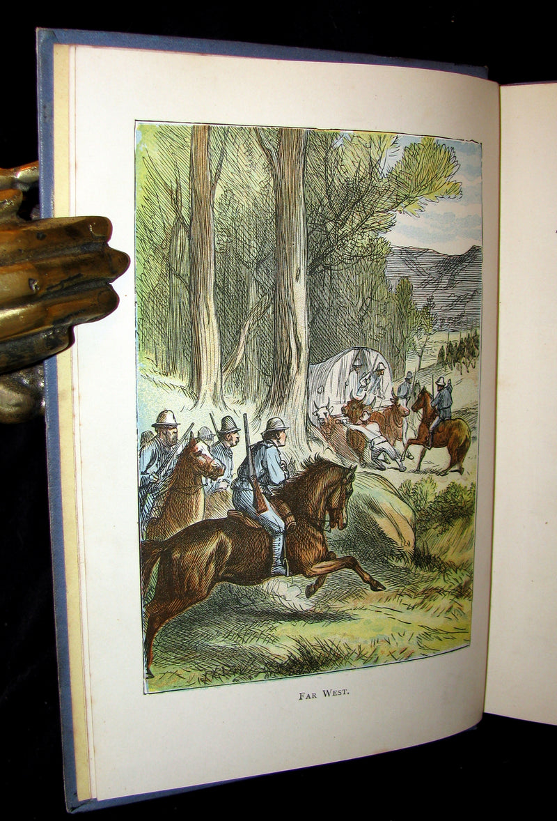 1881 Scarce Victorian Book - Adventures in the Far West by W. H. G. Kingston