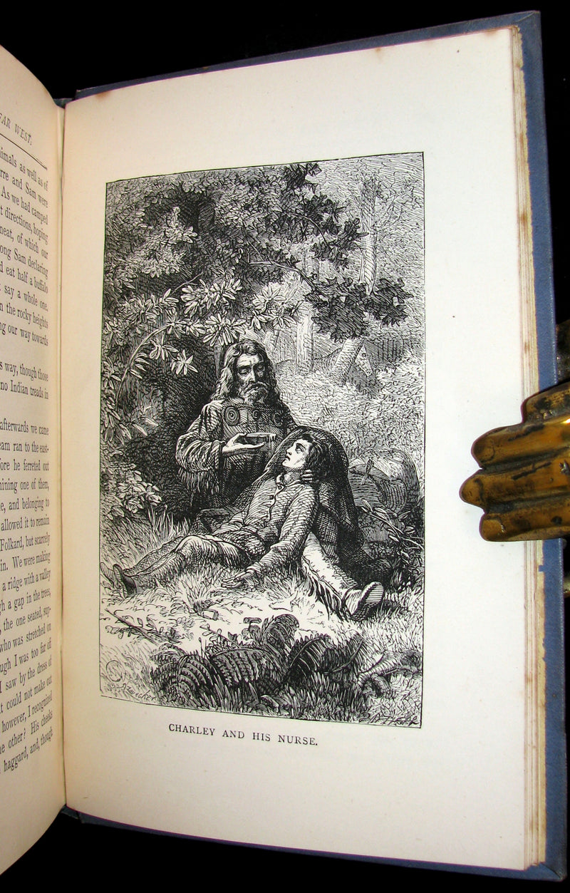 1881 Scarce Victorian Book - Adventures in the Far West by W. H. G. Kingston