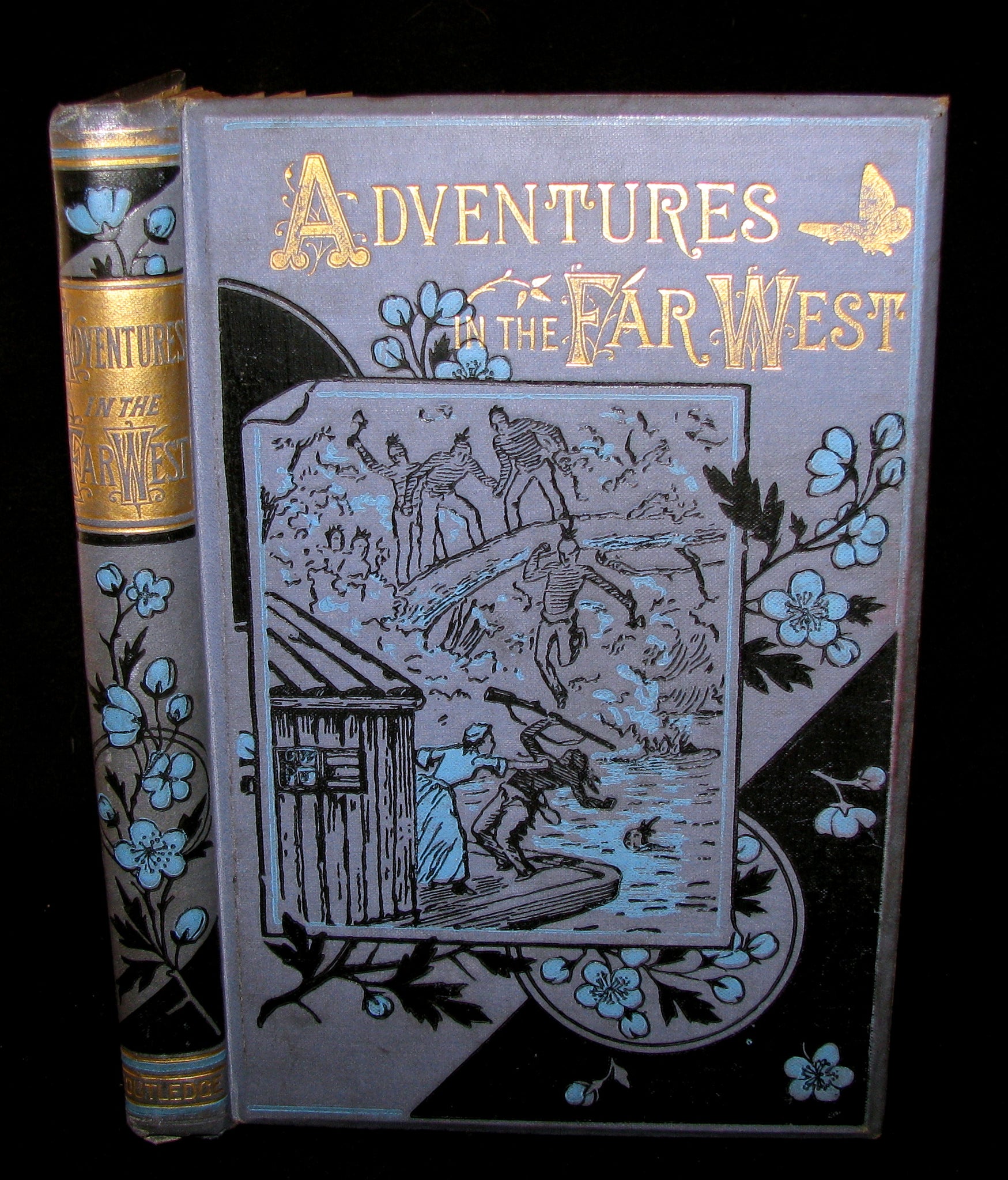 1881 Scarce Victorian Book - Adventures in the Far West by W. H. G. Kingston