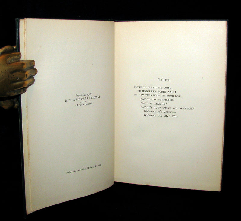 1926 Rare First Edition - A. A. Milne & Ernest H. Shepard - WINNIE-THE-POOH
