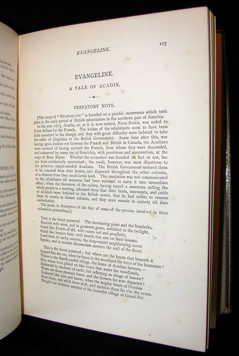 1877 Rare Victorian Book -  The Poetical Works of Longfellow Illustrated by Sir John Gilbert.