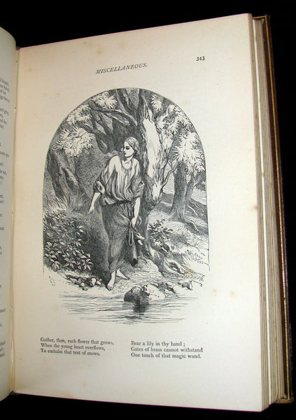 1877 Rare Victorian Book -  The Poetical Works of Longfellow Illustrated by Sir John Gilbert.