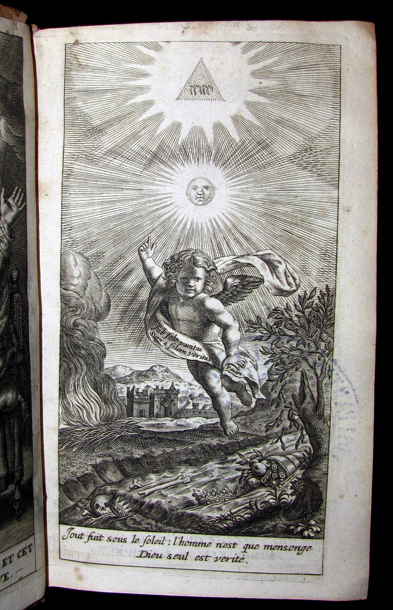 1678 Rare Latin French Book BIBLE- The BOOK of PROVERBS- Les Proverbes de SALOMON