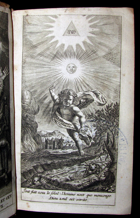 1678 Rare Latin French Book BIBLE- The BOOK of PROVERBS- Les Proverbes de SALOMON