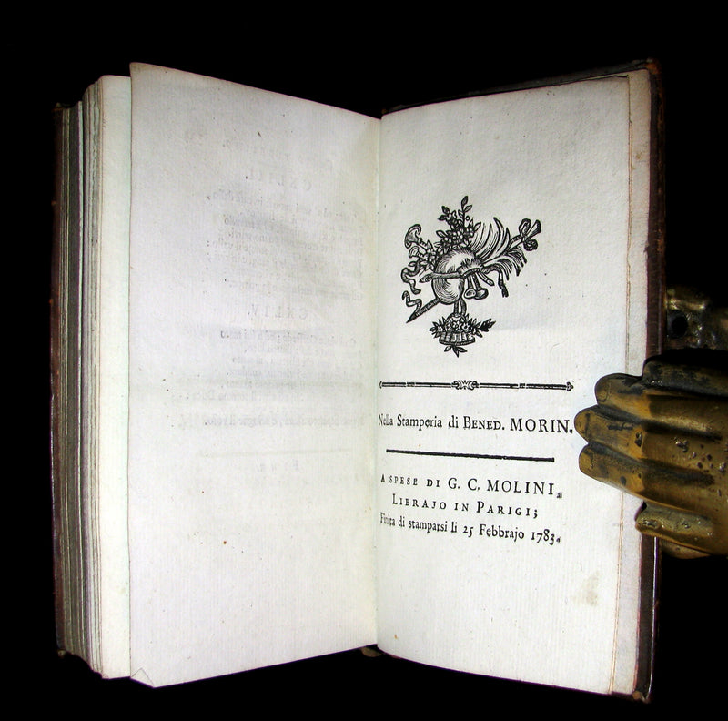 1783 Rare Italian Book set - Jerusalem Delivered - La Gerusalemme Liberata by Torquato Tasso.