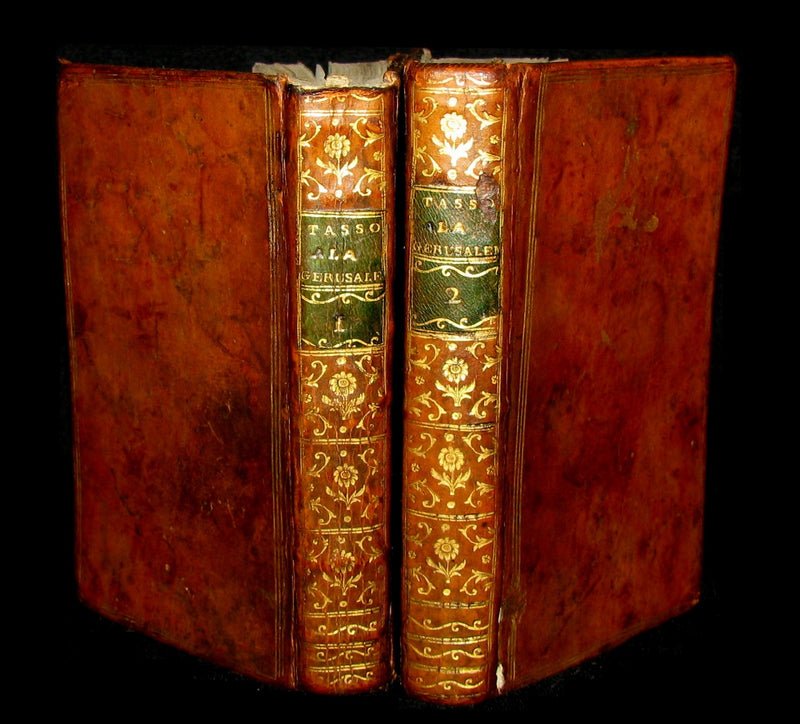 1783 Rare Italian Book set - Jerusalem Delivered - La Gerusalemme Liberata by Torquato Tasso.