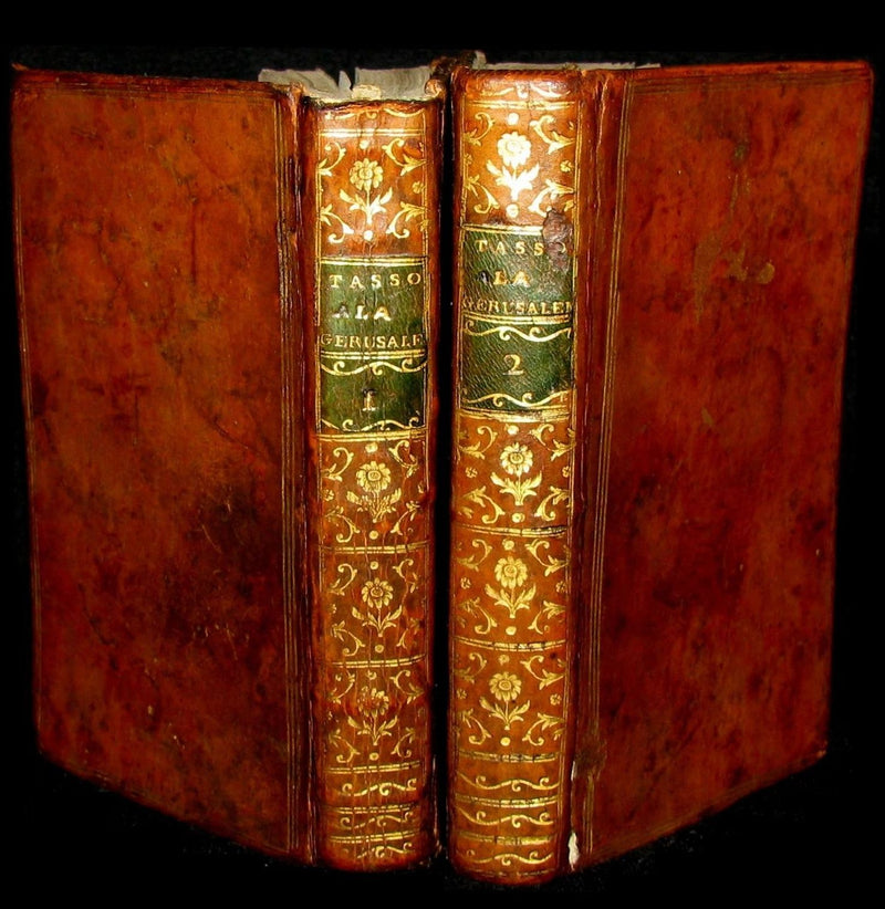 1783 Rare Italian Book set - Jerusalem Delivered - La Gerusalemme Liberata by Torquato Tasso.