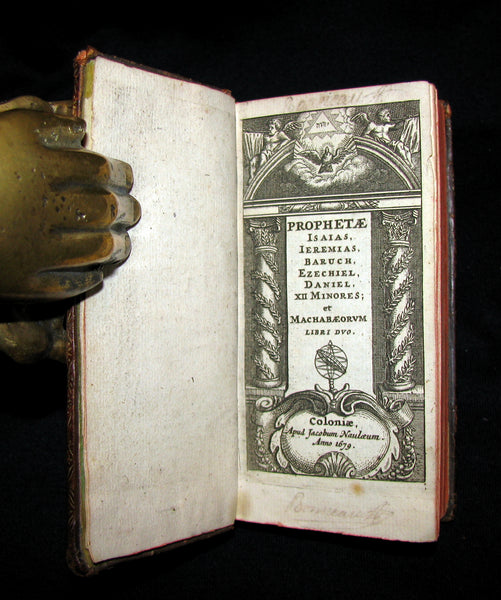 1679 Rare Latin Bible Book set - BIBLIA SACRA - Vulgate Editionis