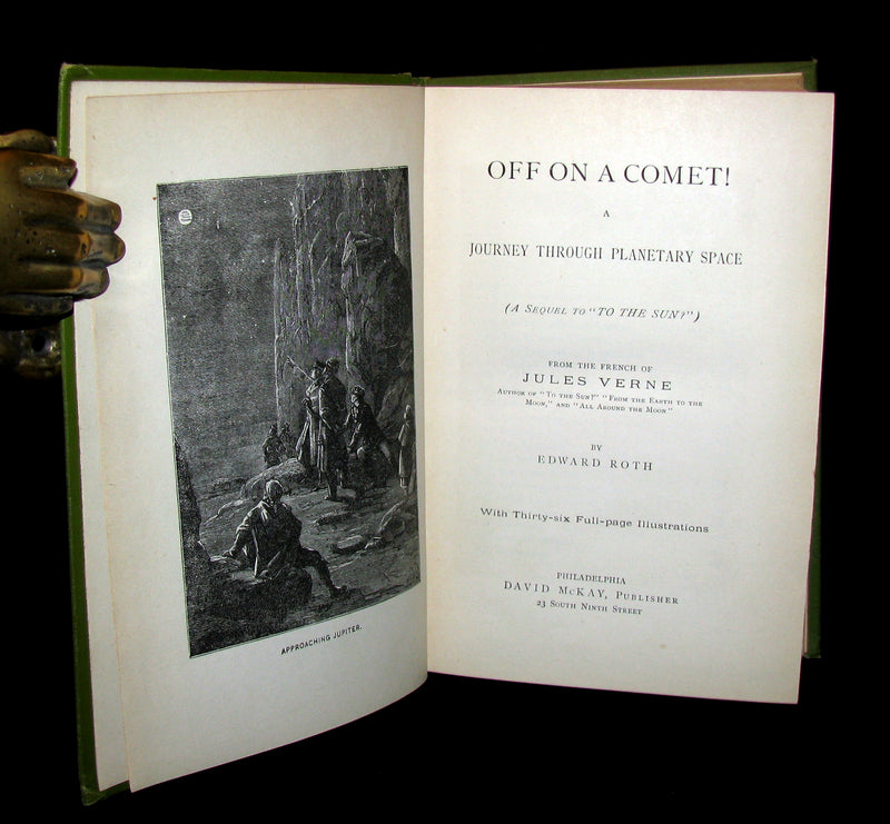 1890 Rare Book - Jules Verne, Off on a Comet! A Journey through Planetary Space.